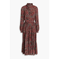 Nicholas - Eleanor Gathered Printed Midi Dress
