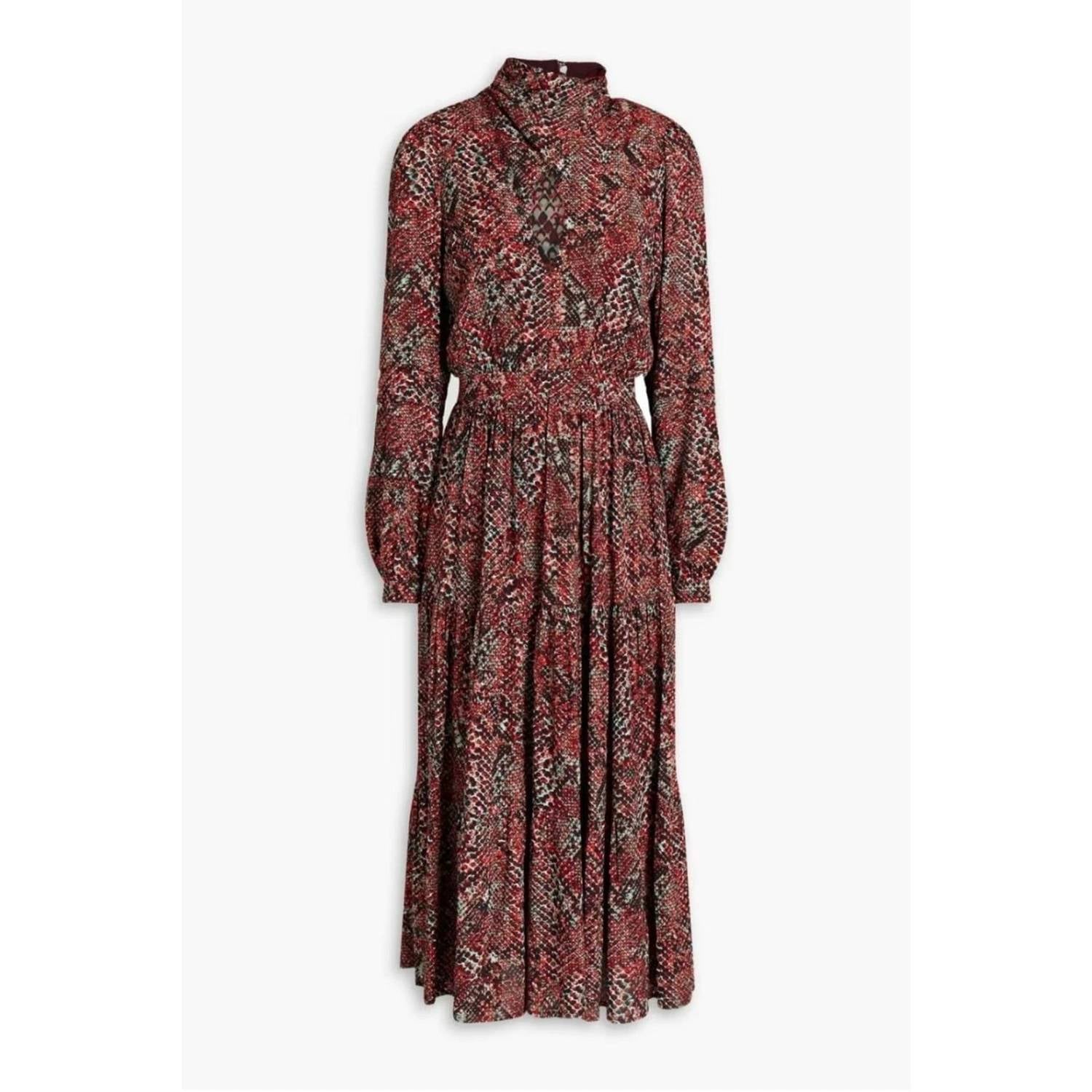 Nicholas - Eleanor Gathered Printed Midi Dress