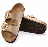 Birkenstock - Unisex Arizona Big Buckle Nubuck Leather Sandals - Narrow