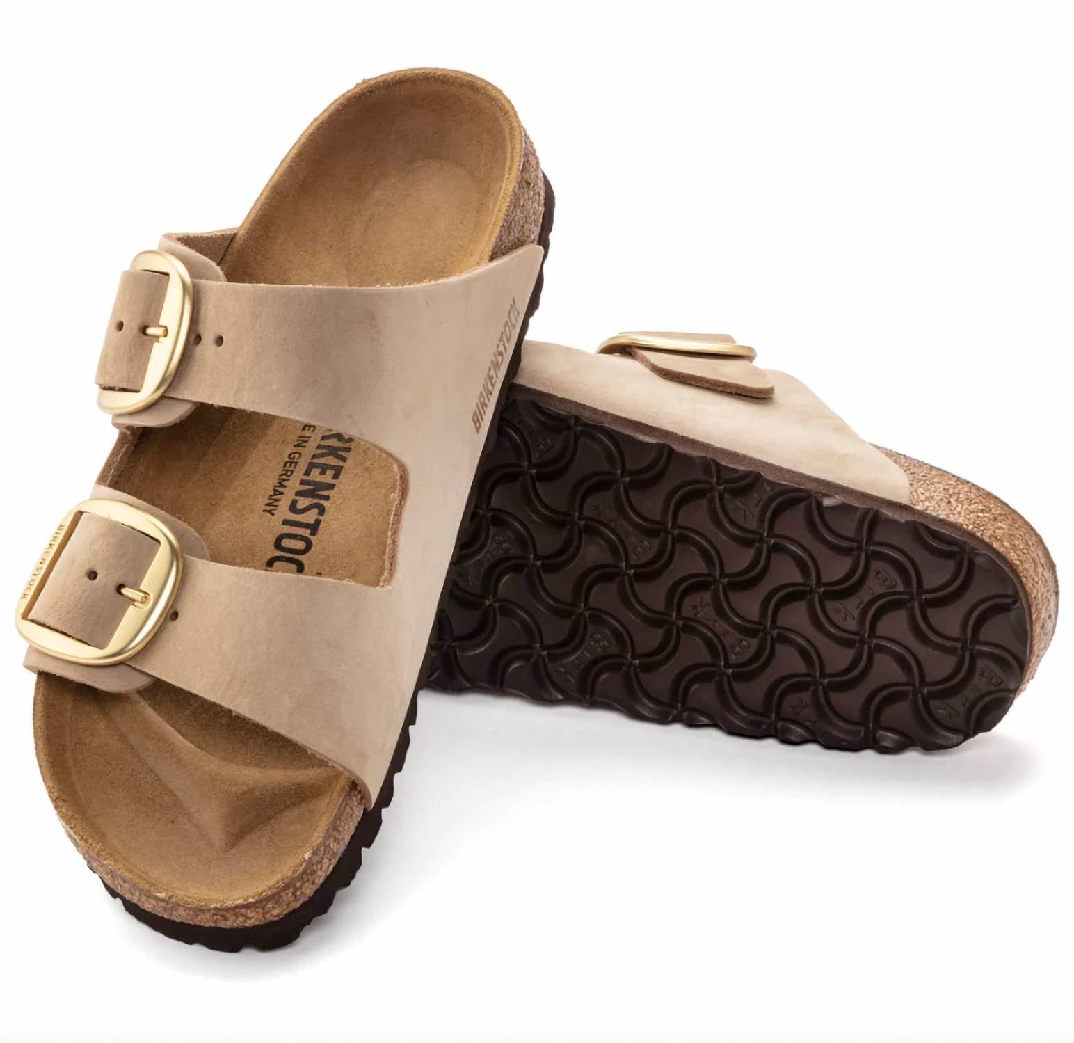Birkenstock - Unisex Arizona Big Buckle Nubuck Leather Sandals - Narrow