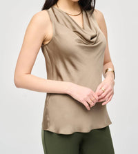 Joseph Ribkoff - Satin Straight Sleeveless Top