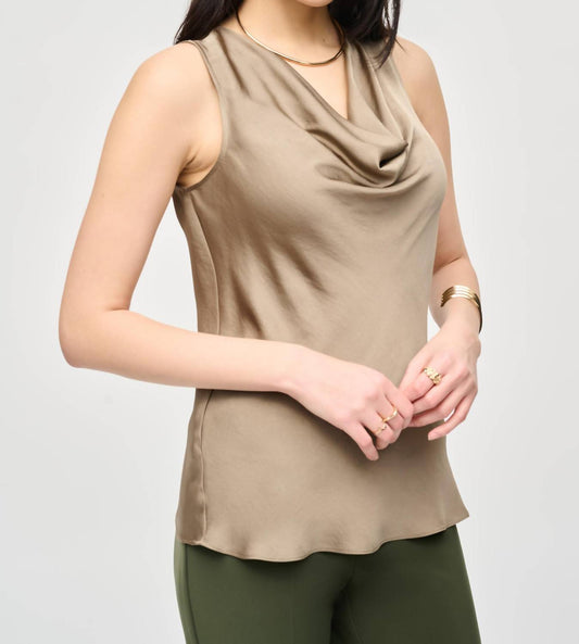 Joseph Ribkoff - Satin Straight Sleeveless Top