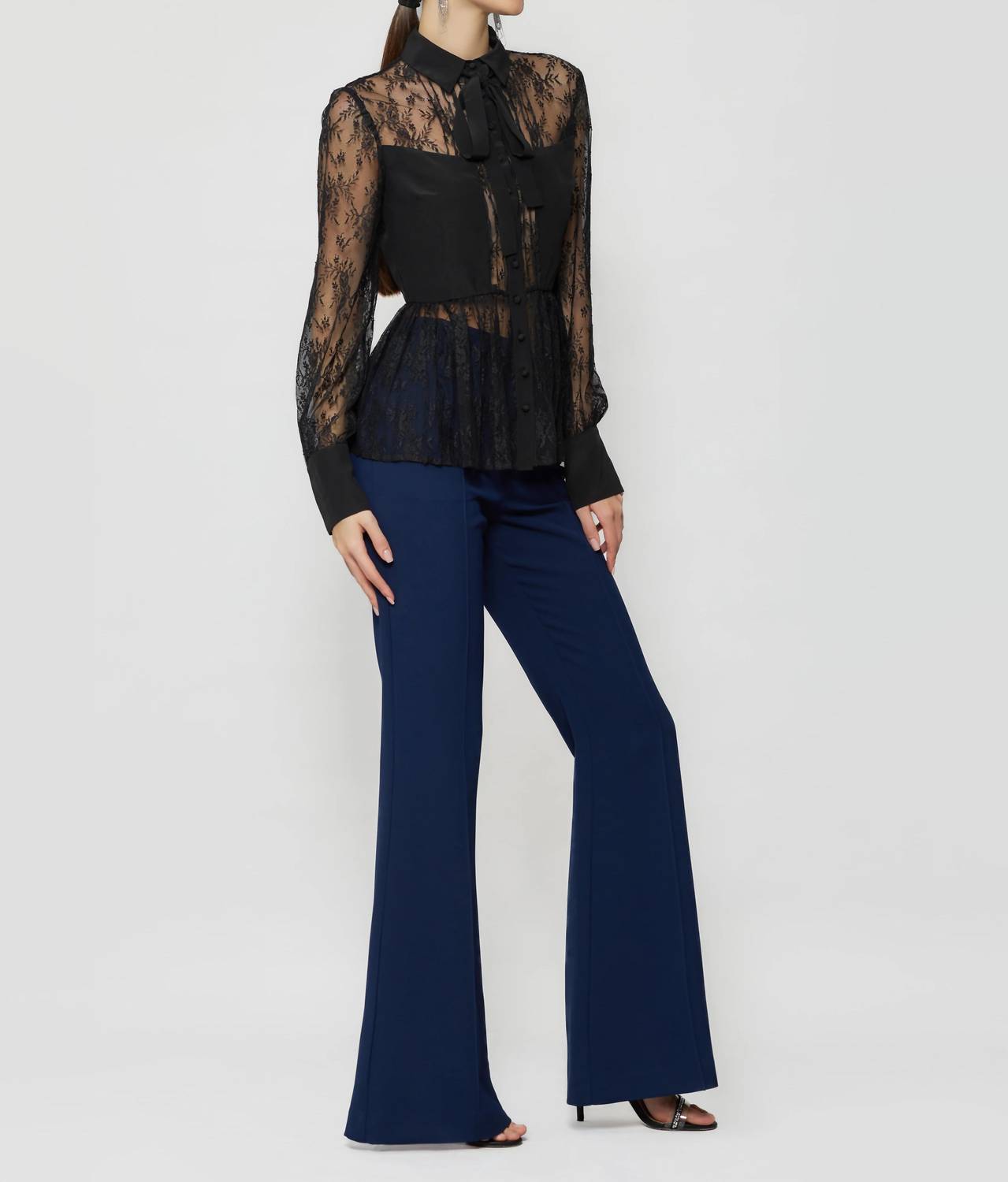 Solgo Atelier - Jessica Flare Crepe Pants