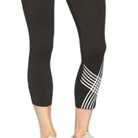 Calvin Klein - Women's Placed Linear Graphic Crop Tights
