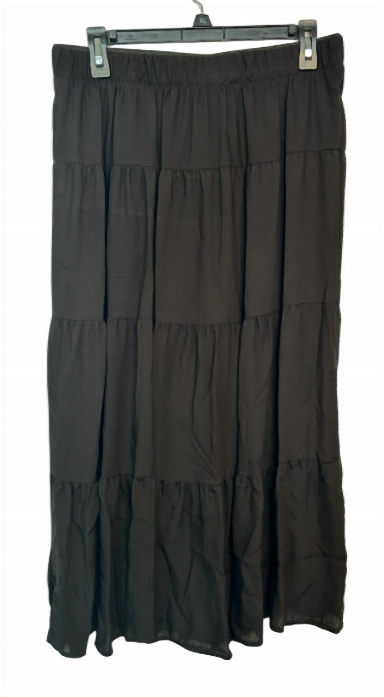 Aqua - Tiered Midi Skirt