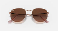 Ray Ban - Hexagonal Flat Lens Medium Non Polarized Sunglasses Rb3548n 9069a5