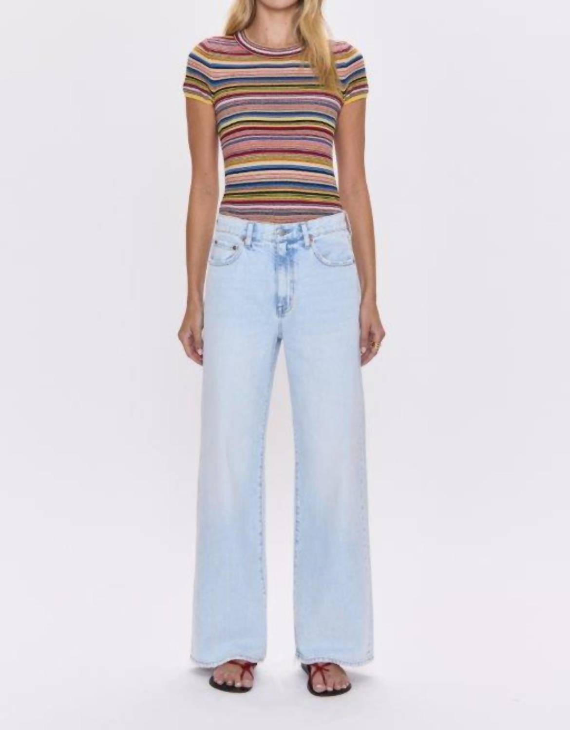 PISTOLA Hendrix High Rise Baggy Jeans in waterfall - women's jeans - view 4