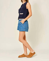 Aaron & Amber - Elliot High Waist Jean Shorts