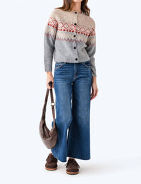 Rd Style - Themis Long Raglan Sleeve Crewneck Cardigan