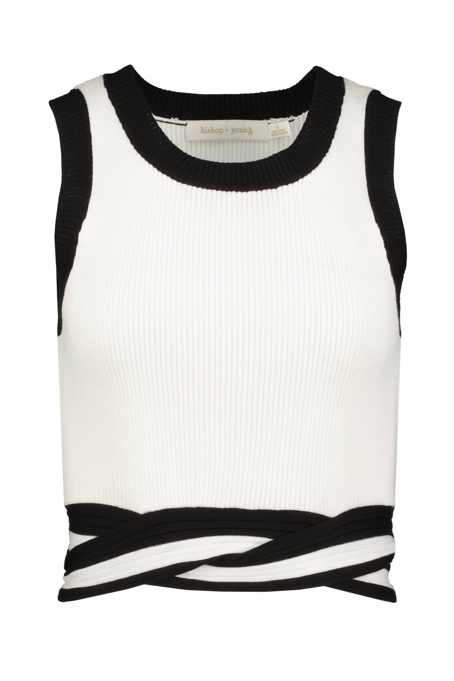 Bishop + Young - Color Block Twist Sweater Tank