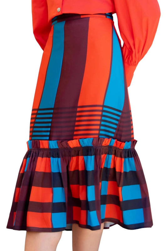 Eva Franco - Flounced Midi Skirt