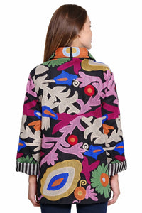 John Mark - Embroidered Oversized Pocket Blazer