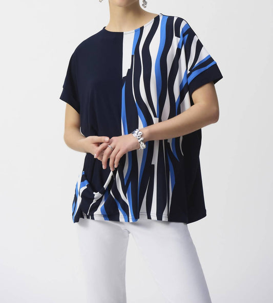 Joseph Ribkoff - Abstract Print Top