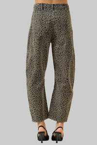 Doe And Rae - High Rise Barrel Leg Jeans