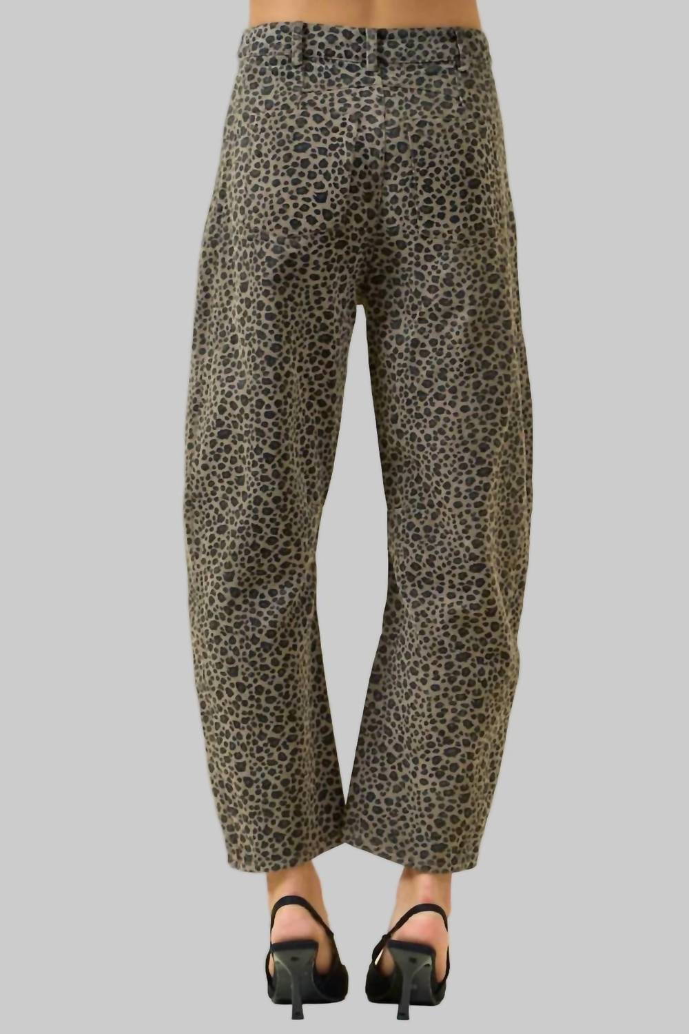 Doe And Rae - High Rise Barrel Leg Jeans