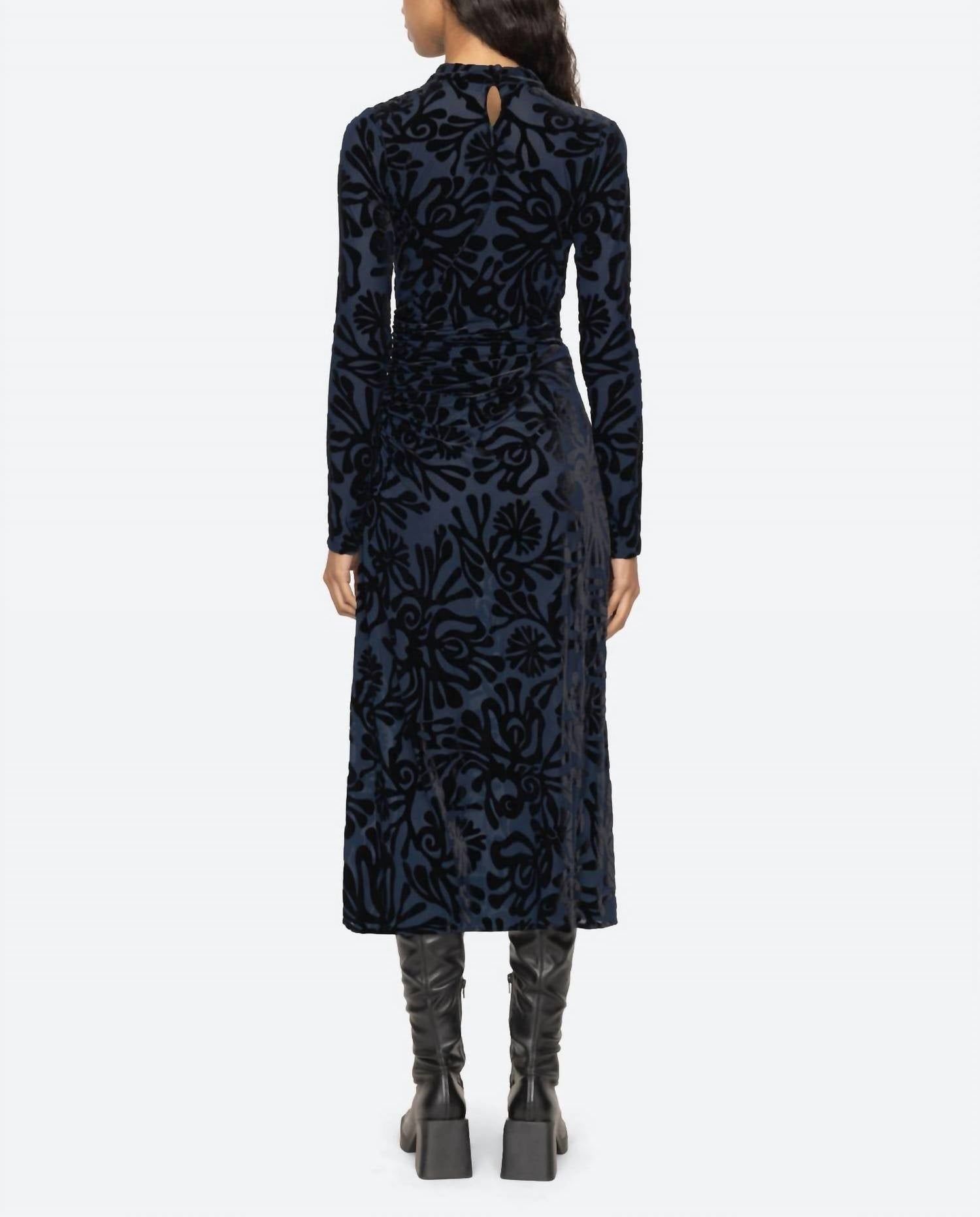 Sea - Alia Stretch Burnout Velvet Dress