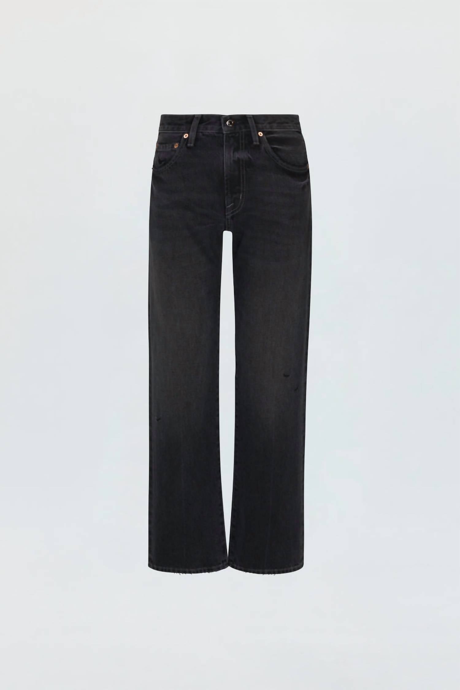 Pistola - Lexi Mid Rise Bowed Straight Leg Jeans