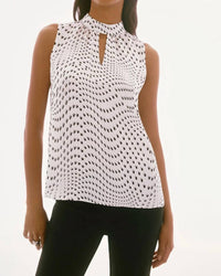 Joseph Ribkoff - Dot Print Sleeveless Top