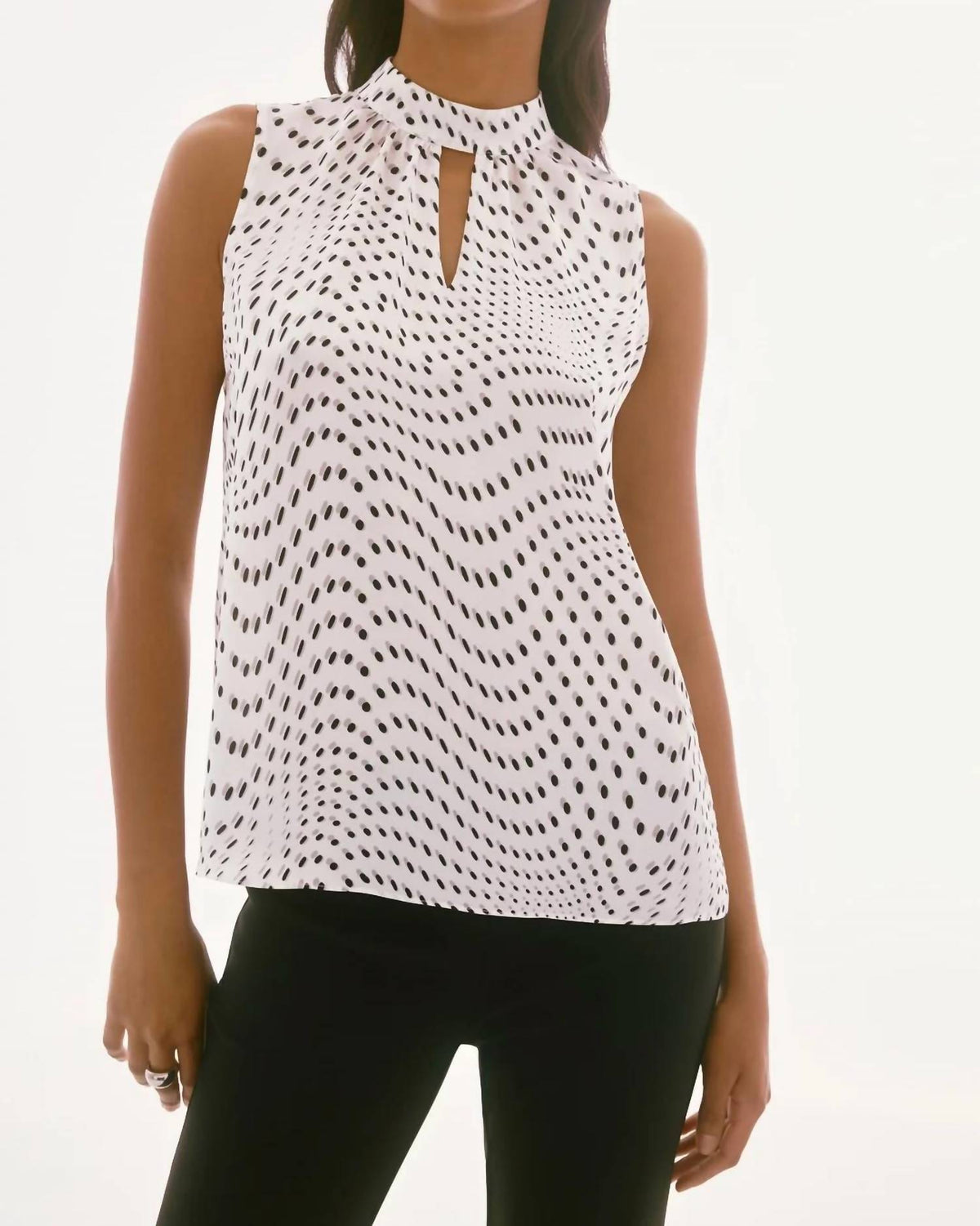 Joseph Ribkoff - Dot Print Sleeveless Top
