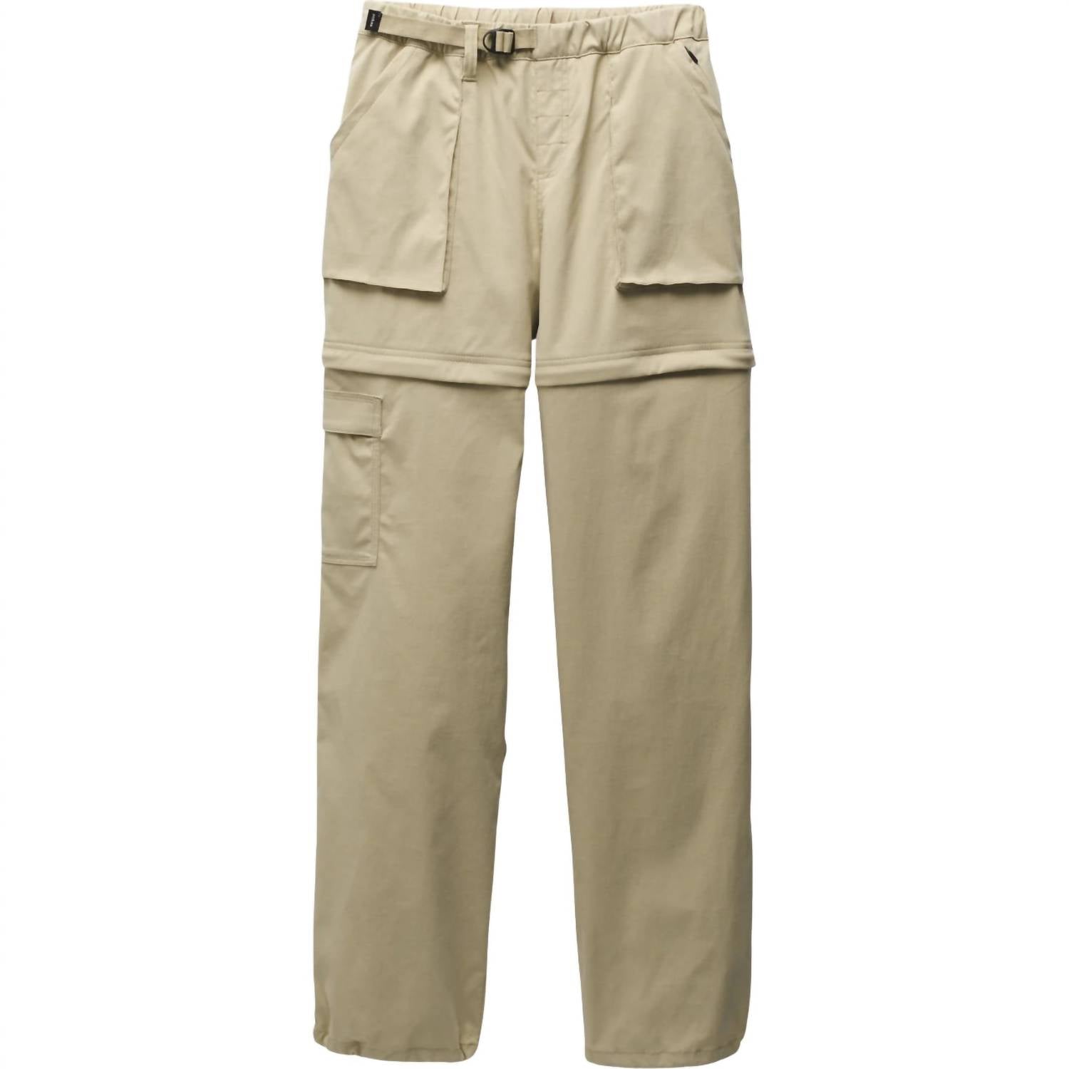 prAna Stretch Zion Convertible Pant in sandstone - women's pants - alternate view