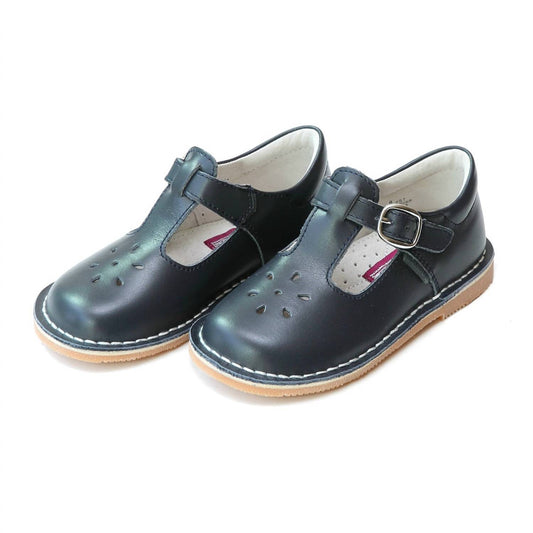 Girls Joy Classic Leather T-Strap Mary Jane Shoes