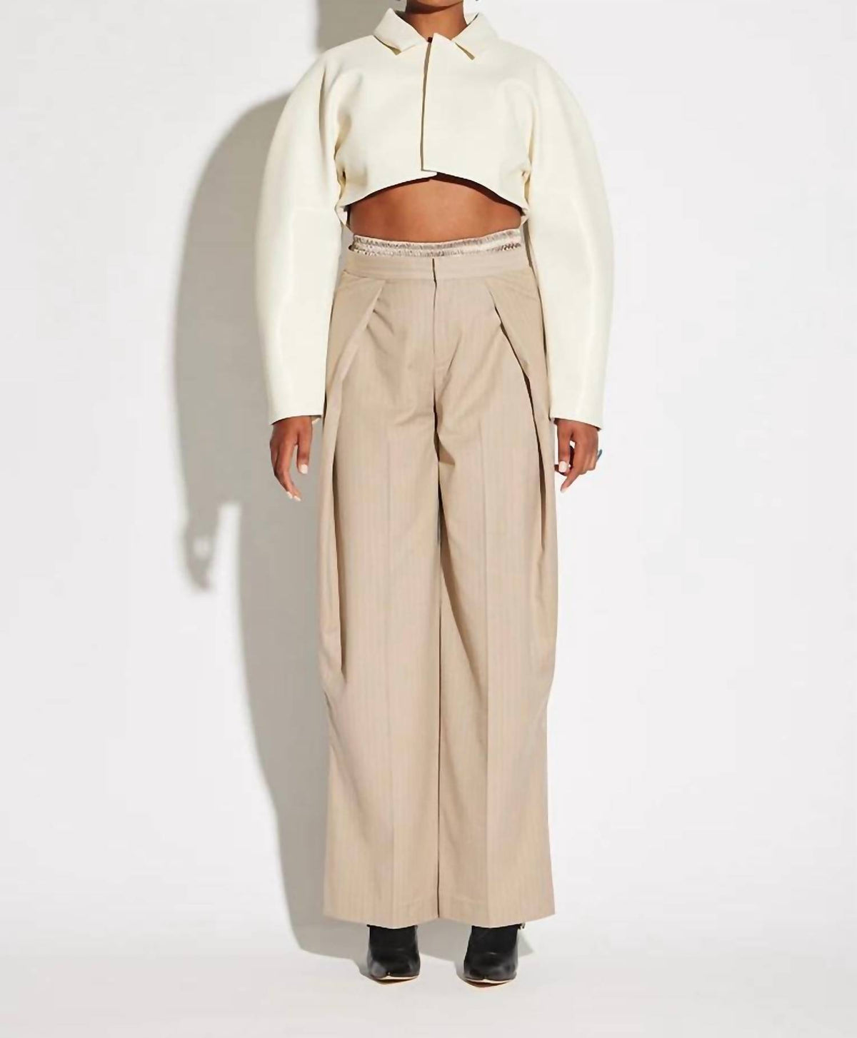 Circular Path - Crop Vegan Leather Jacket