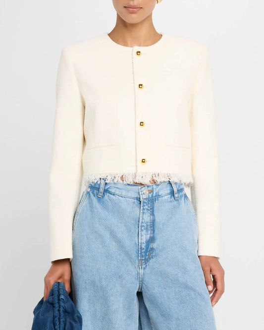 Frame - Tweed Fringe Jacket