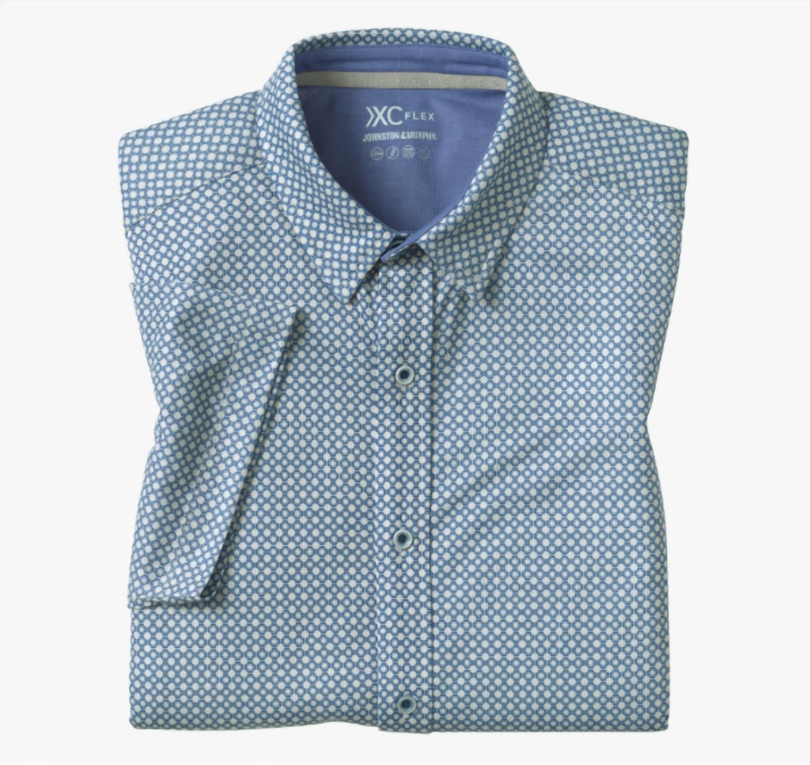 Johnston & Murphy - Men's Xc Flex® Short-sleeve Print Knit Shirt