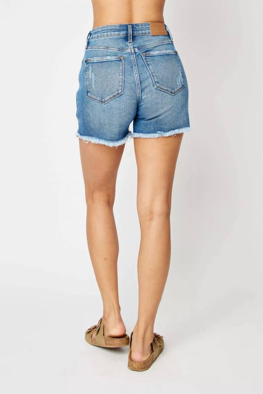 Judy Blue - Women's Ridged Magic Shorts