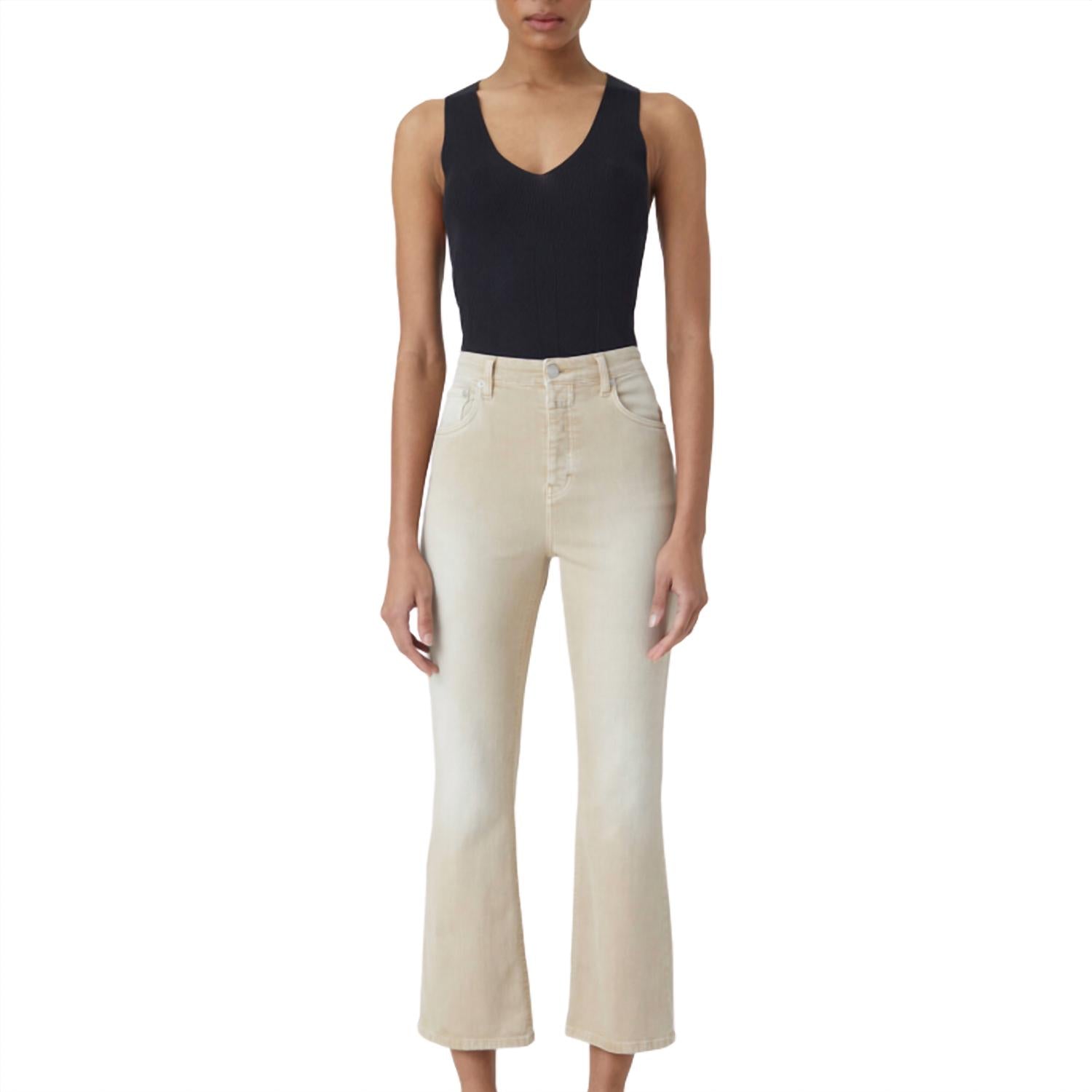 CLOSED Women's A Better Blue High Sun Pant in reed beige - women's pants - view 4