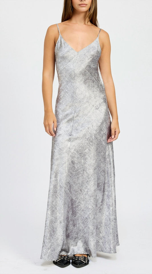 Emory Park - Crushed Velvet Low Back Maxi Dress