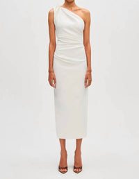 Misha - Aubree One Shoulder Midi Dress