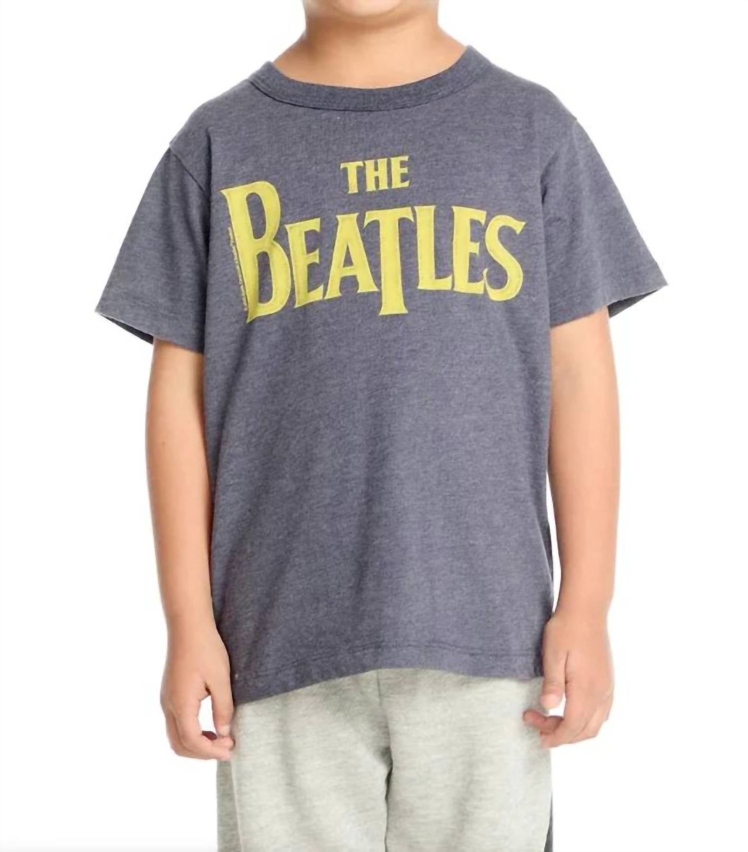 Chaser Kids Beatles Classic Logo Tee Top in avalon - kids' t-shirt