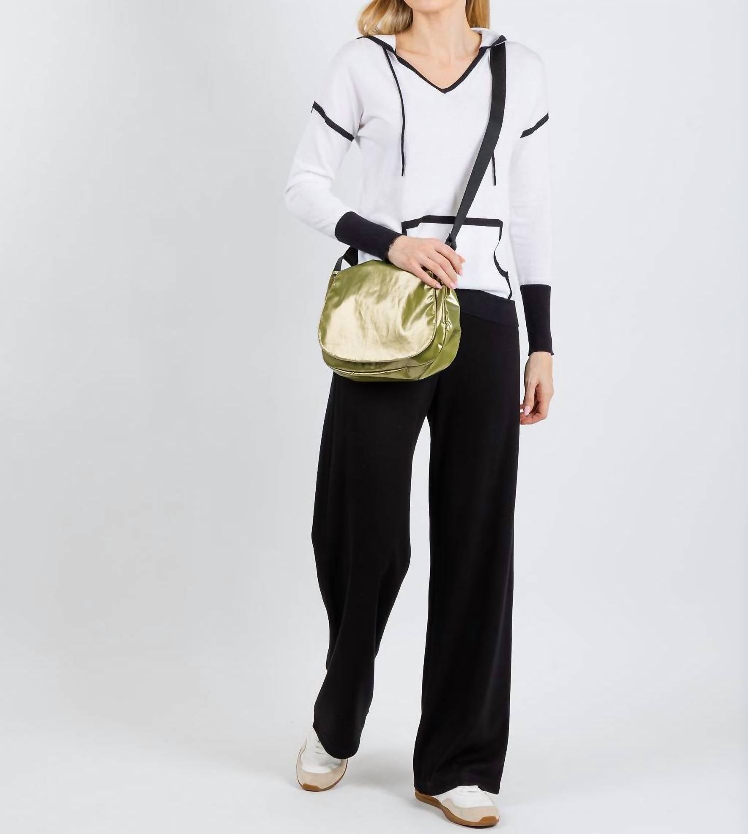 Pure Amici Devi Mesh Hoodie in white - women's top - view 5
