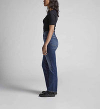 Silver Jeans Co 90's Vintage Bootcut Jeans in indigo - women's jeans - detail view