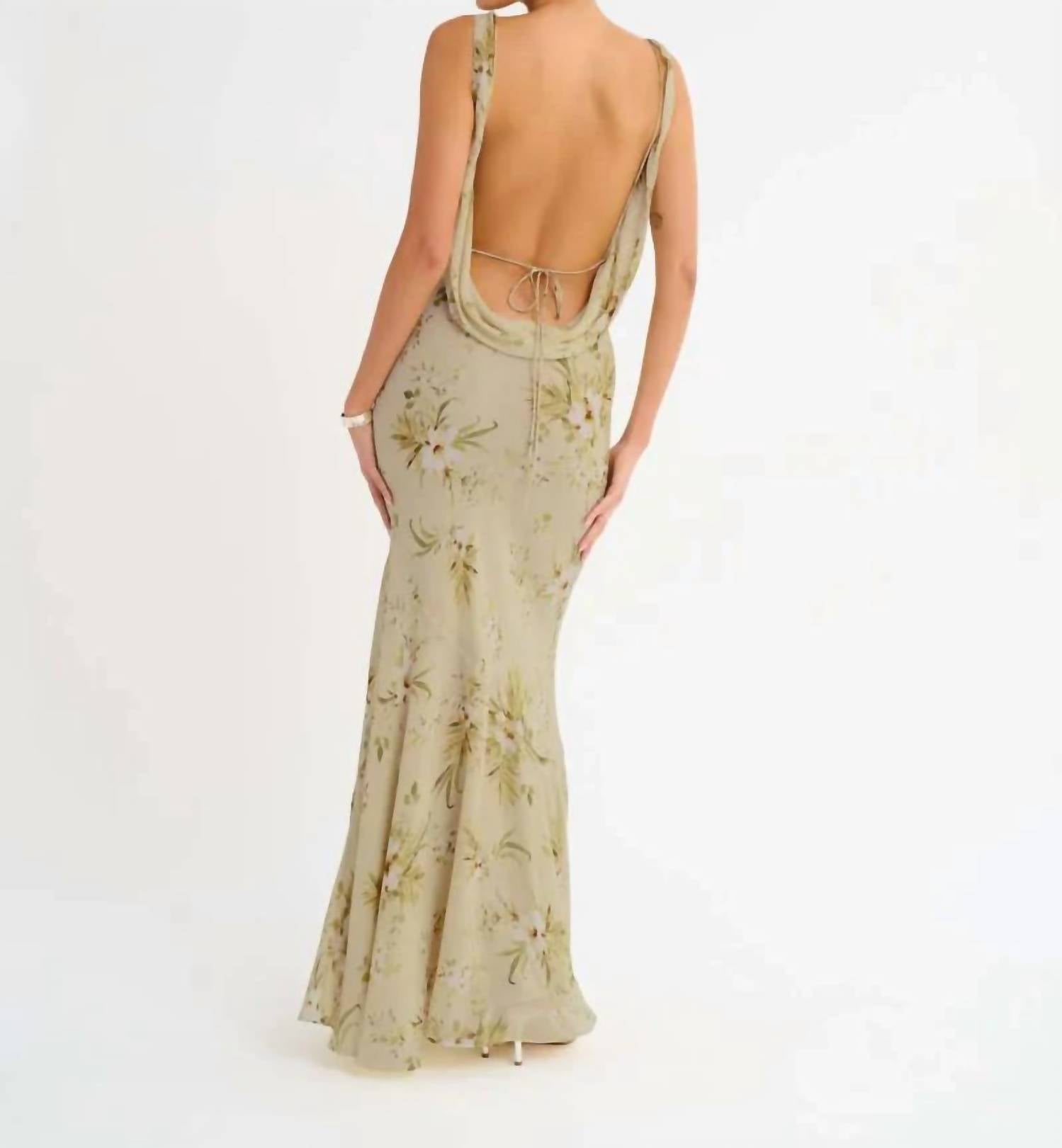 Rumored - Hollywood Cowl Neck Gown
