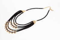 Avenue Chic - Tiny coin Beaded Gypsi Necklace