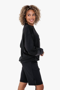 Mono B - Crewneck Long Sleeve Pullover
