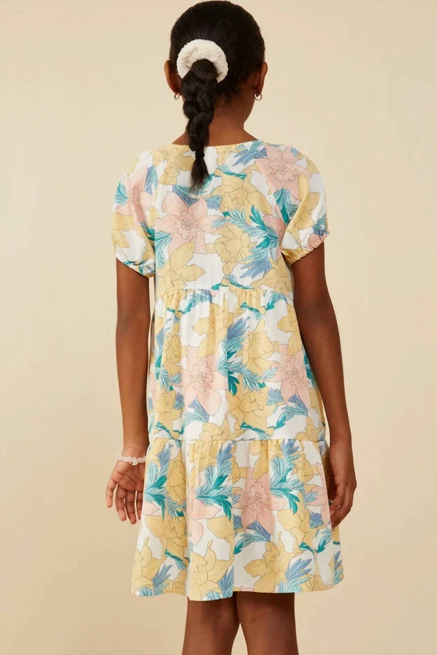 Hayden La - Girls Pastel Button Detail Dress