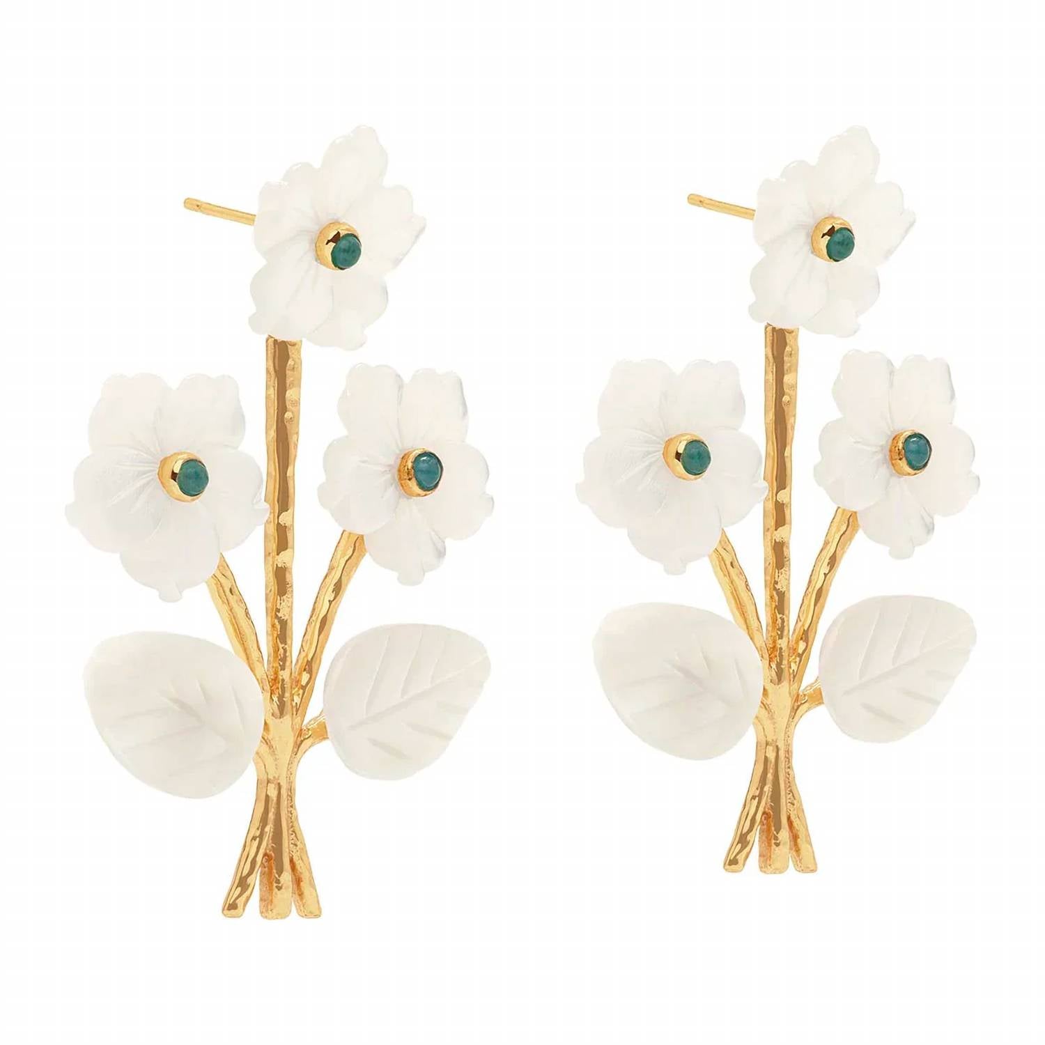 Capucine De Wulf - Women's Mermaid Garden Convertible Bouquet Post Earrings
