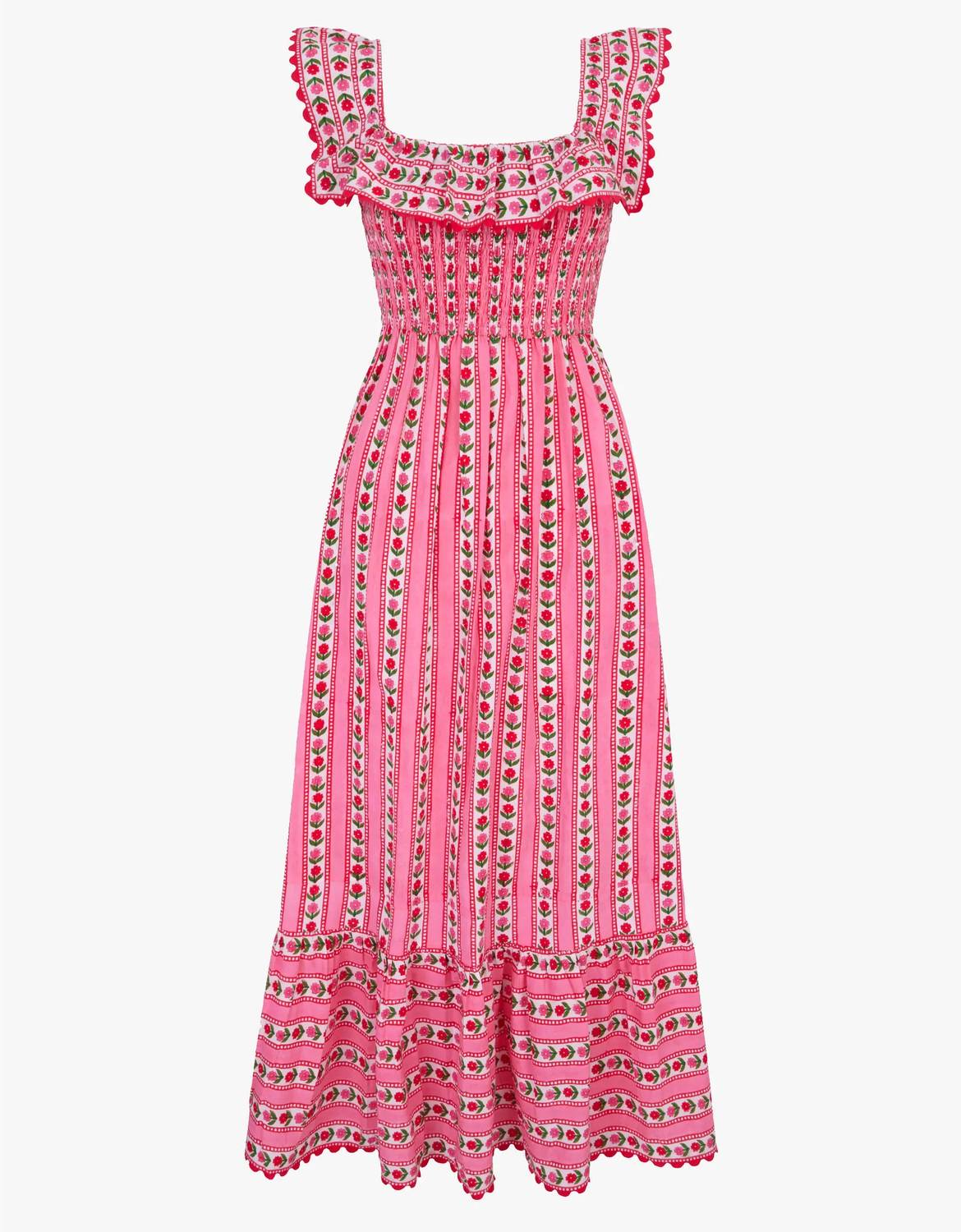 Pink City Prints - Carrie Midi Dress