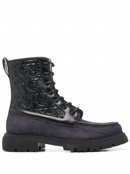 Salvatore Ferragamo - Men's Gancini Combat Boots