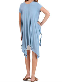 Umgee - Handkerchief Hem Short Sleeve Top