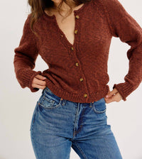 Idem Ditto - Slightly Souchy Textured Button-down Cardigan