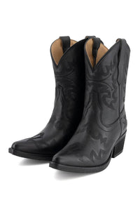 Forastero Women's Leather Western Boots in black 1 - women's shoe - alternate view