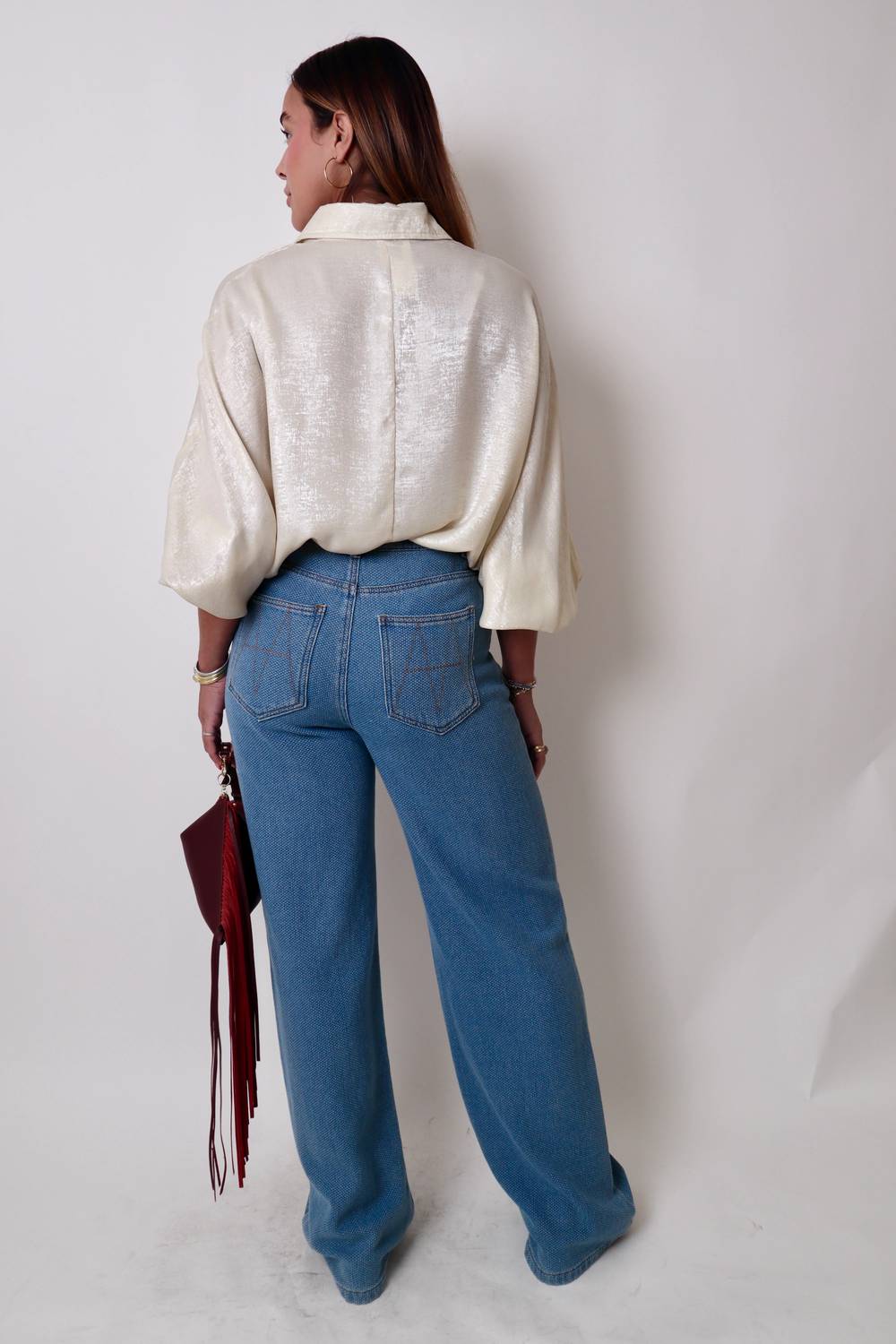 Frnch - High Waist Denim Pants