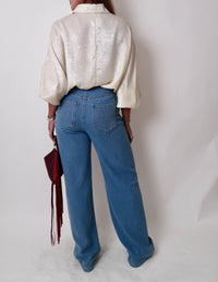 Frnch - High Waist Denim Pants