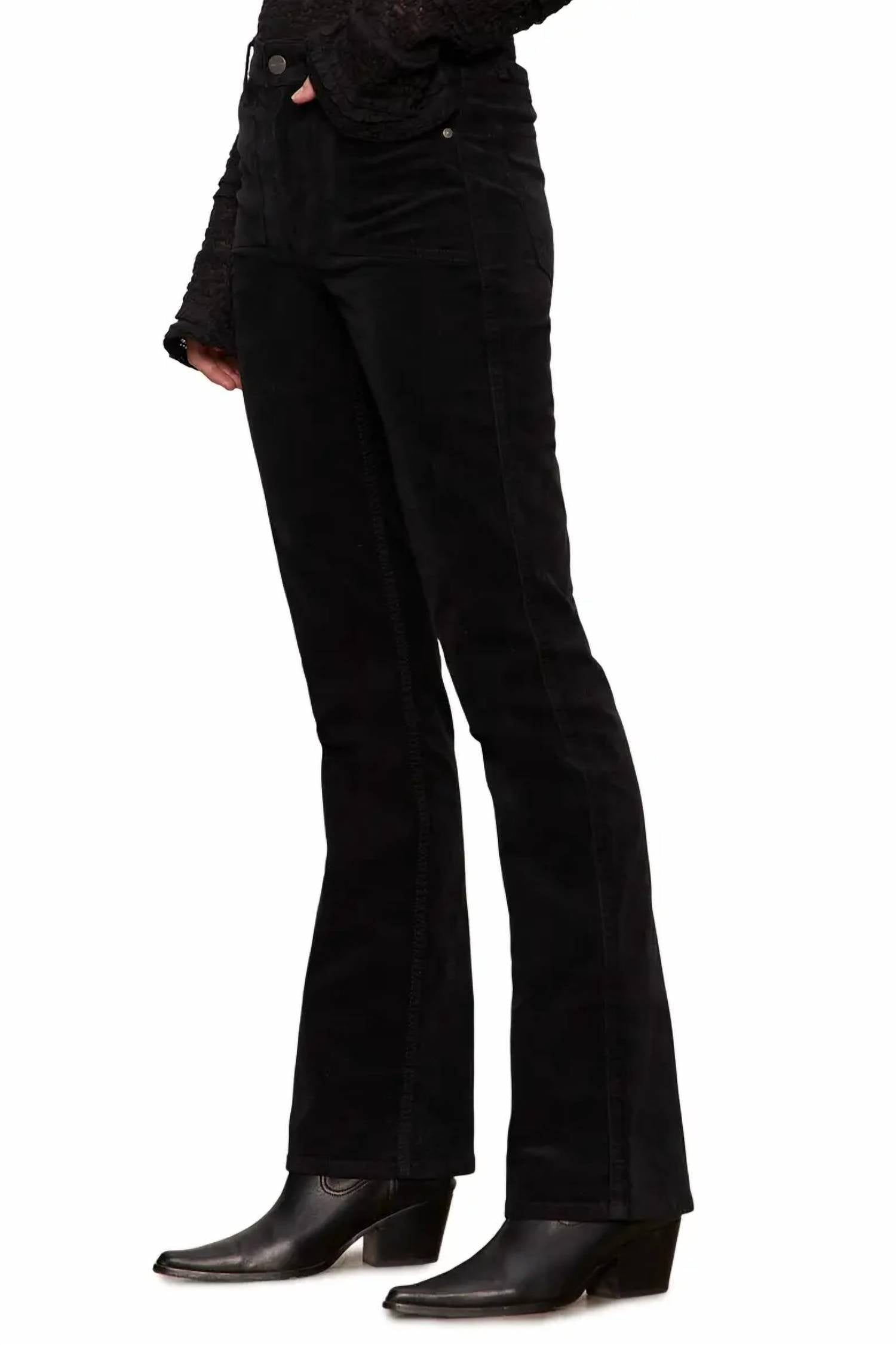 Sanctuary - Hayden Velvet Bootcut Standard Rise Pant