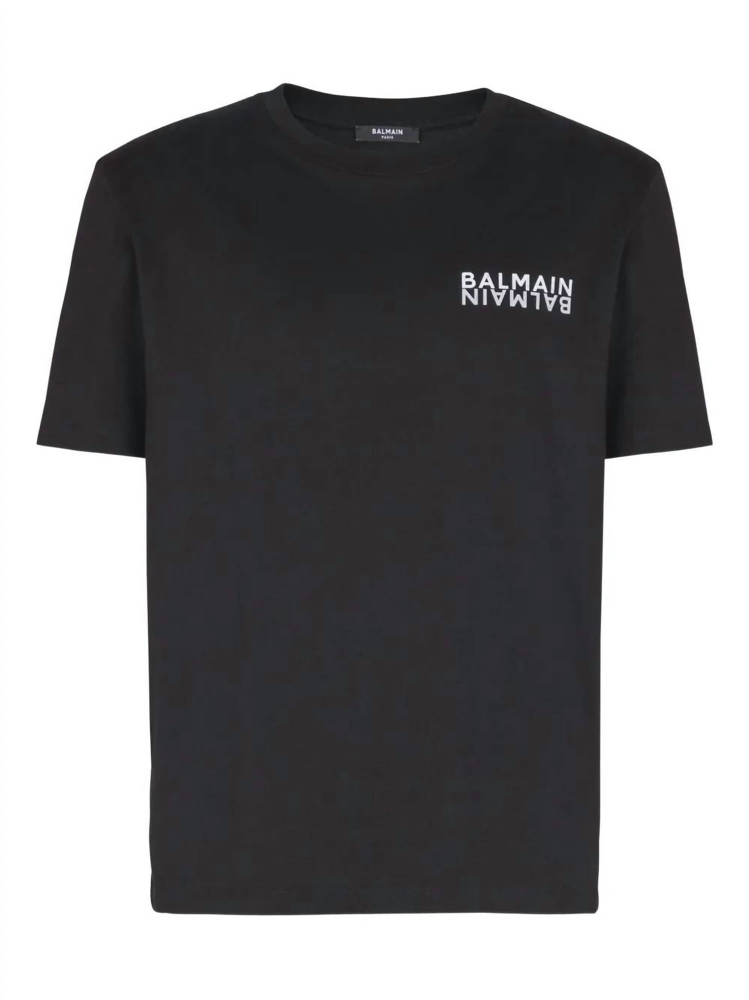 Balmain - Men's Double Logo Cotton T-shirt