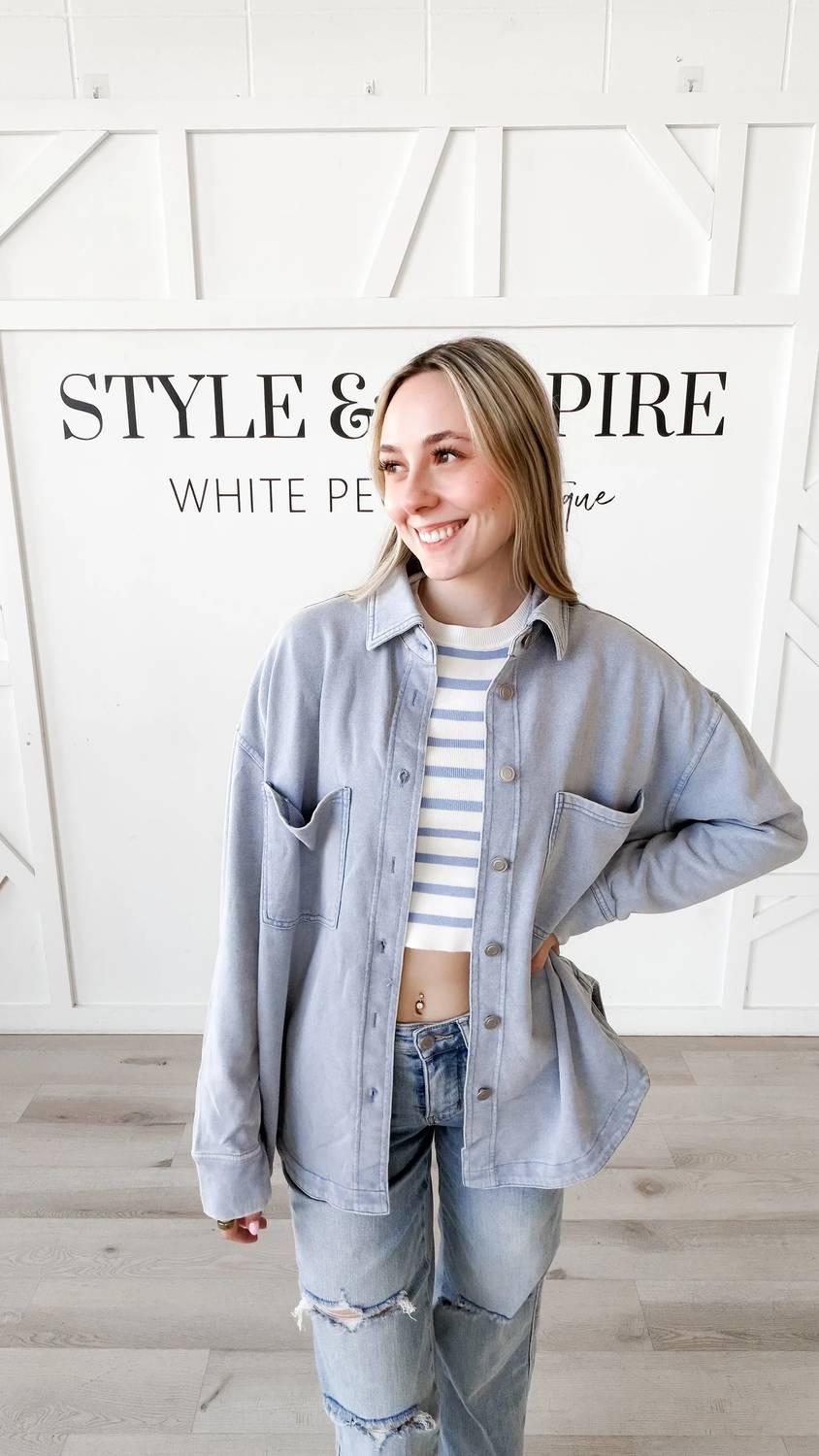 Panache - Kaitlyn Oversized Button Up Shacket